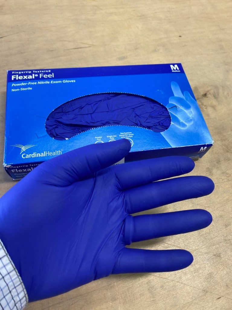 cardinal flexal nitril exam gloves
